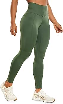 レッグウェア JANSOLVIEASSEMBLY leggings Litmus CRZ YOGA Women's Seamless Workout Leggings 25 Inches