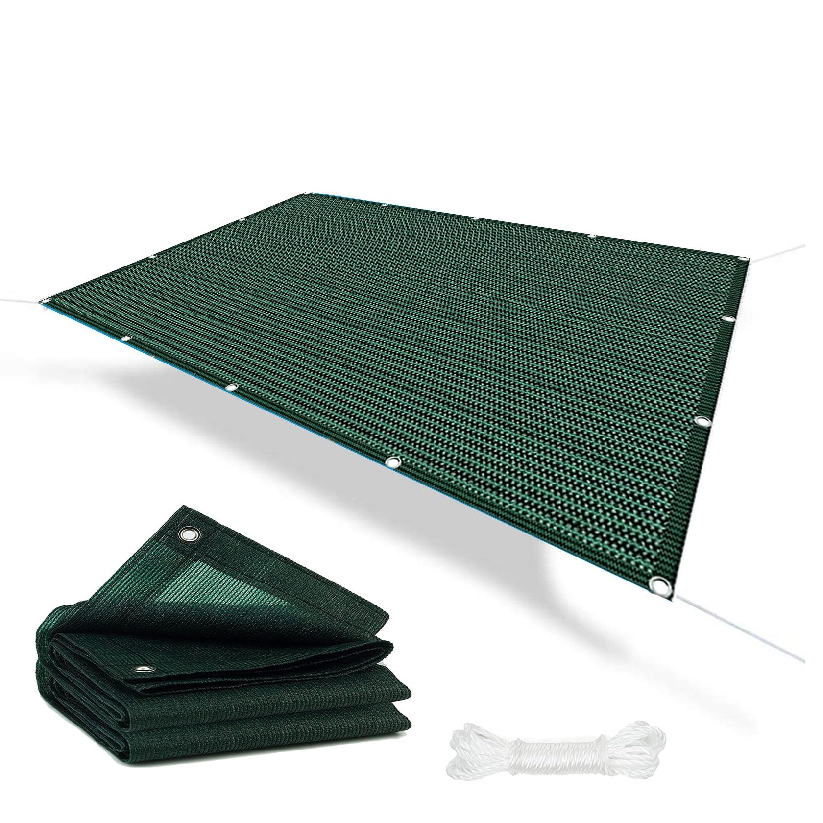 Voile d'ombrage respirante 1.6 x 3.2 m avec corde de fixation 1.5m