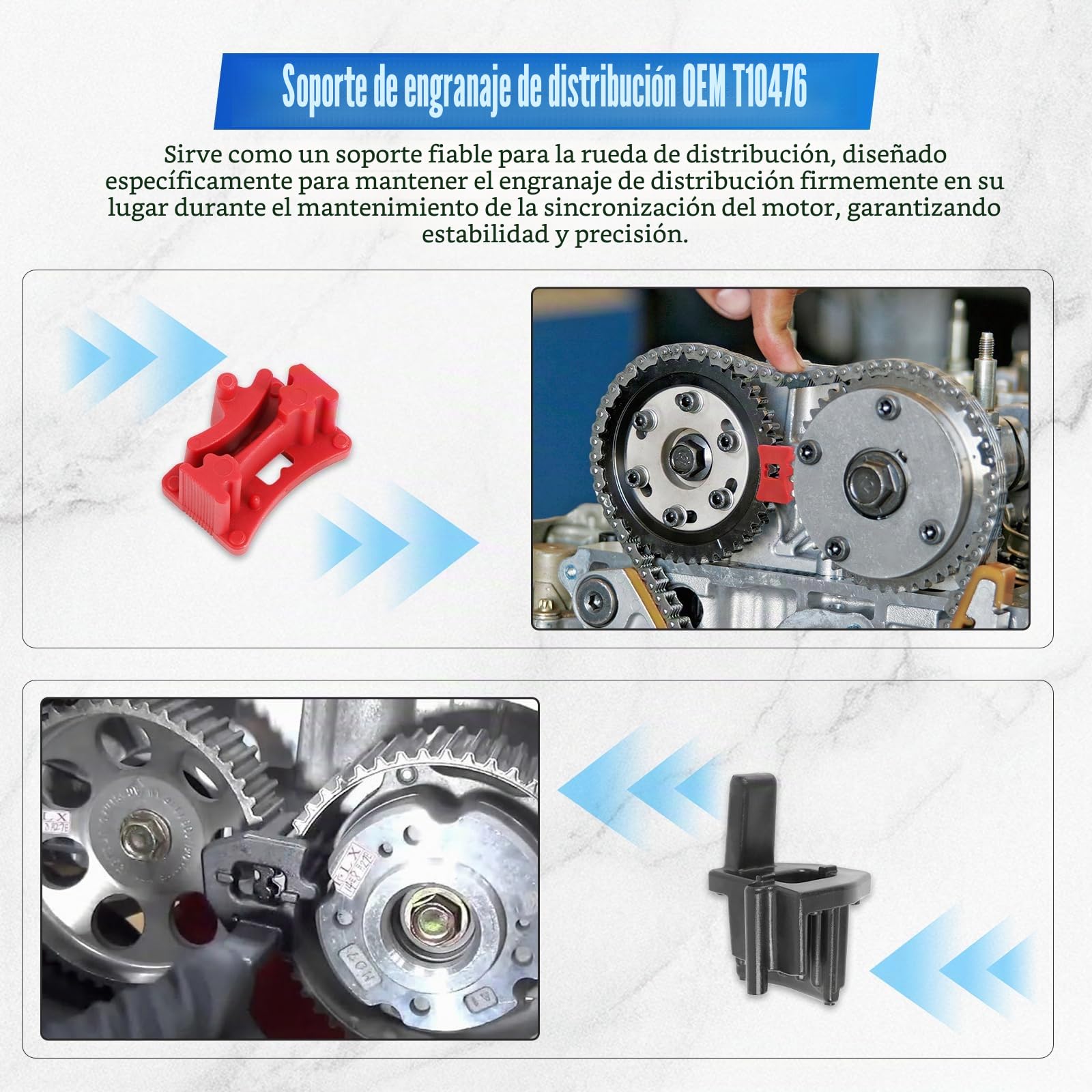 BELEY Juego de Herramientas de árbol de Levas de Correa Distribución del Motor del Automóvil Compatible con VW/New Jetta A3, para Motores VAG EA211 Serie 1.0 1.2L 1.4L 1.4T 1.5T 1.6L FSI TSI TFSI
