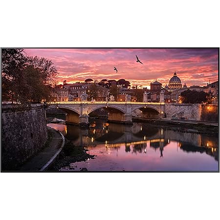 Samsung QB65R 65 inch 4K UHD LED Commercial Signage Display for Business with HDMI, Wi-Fi, 350 nit (LH65QBREBGCXZA), Black