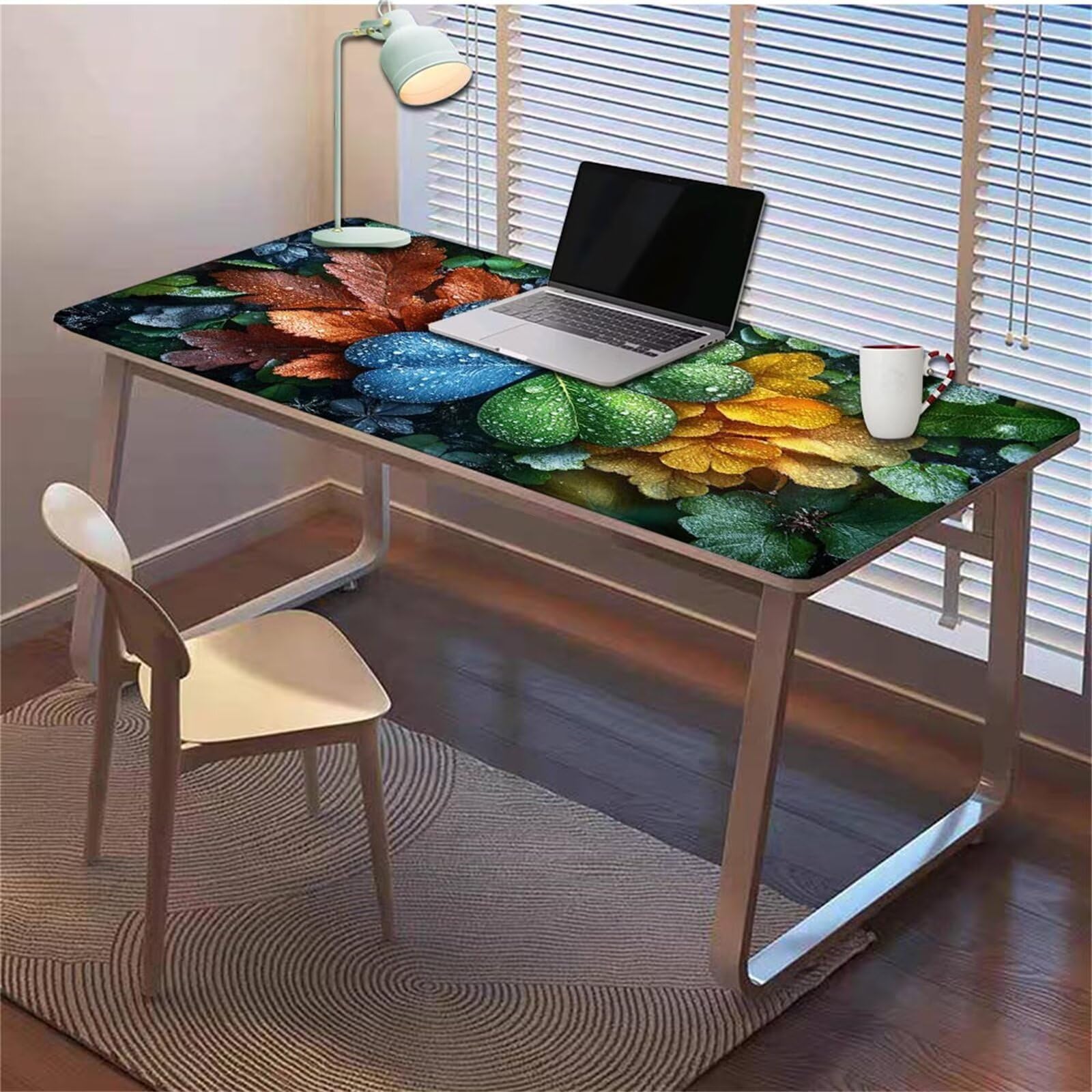 Gamingowa podkładka pod mysz 1200 x 600 x 3 mm, XXL, wodoszczelna, odporna na ścieranie, z przyszytymi krawędziami, podkładka na biurko, poprawia prędkość i precyzję, do laptopa, komputera, wzór