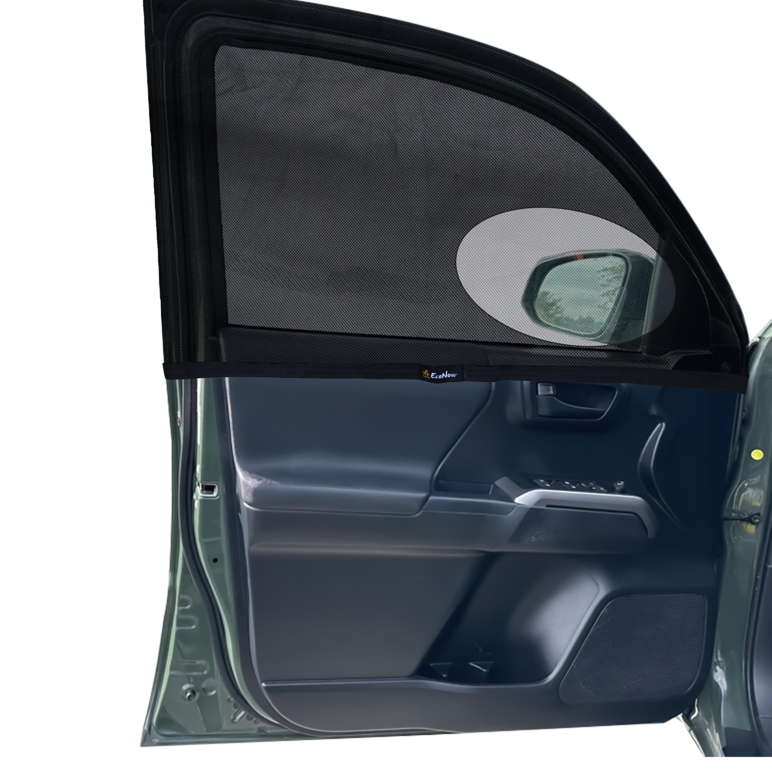 EcoNour Car Front Side Window Sun Shades Compatible for Toyota Tacoma