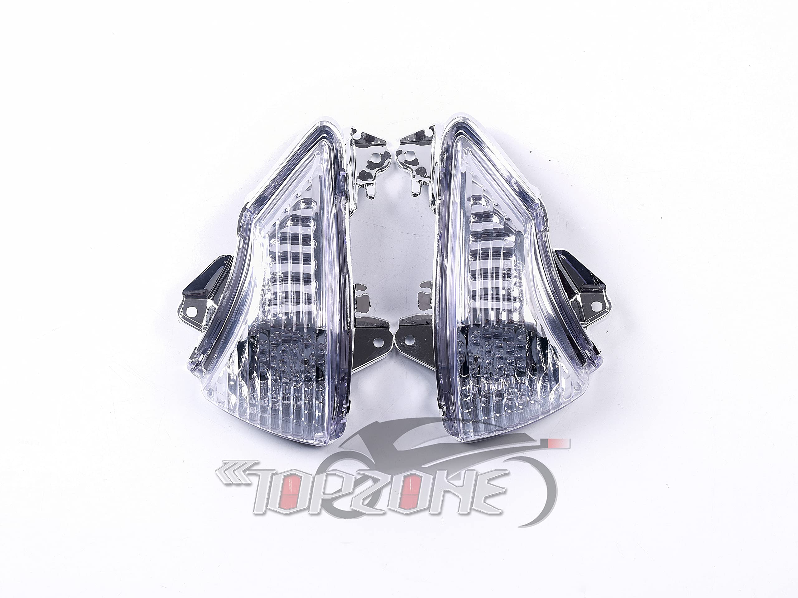 Compatible For Kawasaki 2009 -2010-2011 EX650 ER-6F/ Ninja 650; 2009-2010-2011 ER-6N; Front Turn Signal Lights Blinker Idicator (Clear Color, LED Turn Signal)