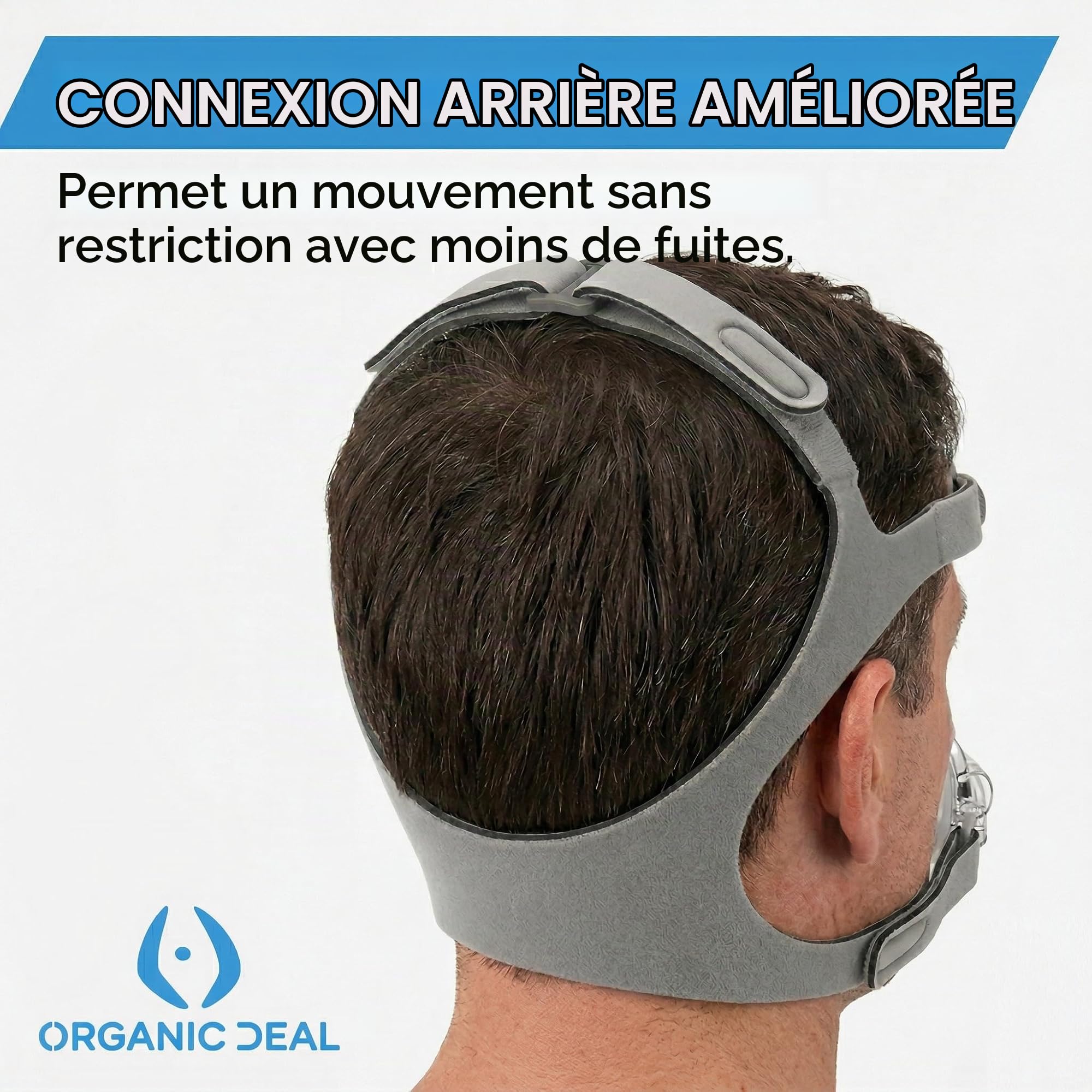 Sangles de Masque Nasal Eson Compatibles avec le Fisher and Paykel Eson 2 et Simplus - Sangles de Rechange Compatibles avec le Masque Nasal F&P Eson 2 et Simplus (clips non inclus)