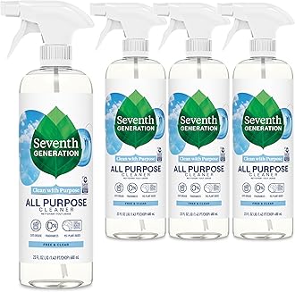 All Purpose Cleaner, Biodegradable Formula, Free & Clear, 23 oz (Pack of 4)
