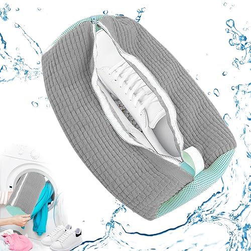 Sacchetti per Scarpe Lavanderia, Sacchetti per Lavatrice con Cerniera,Riutilizzabile Rete