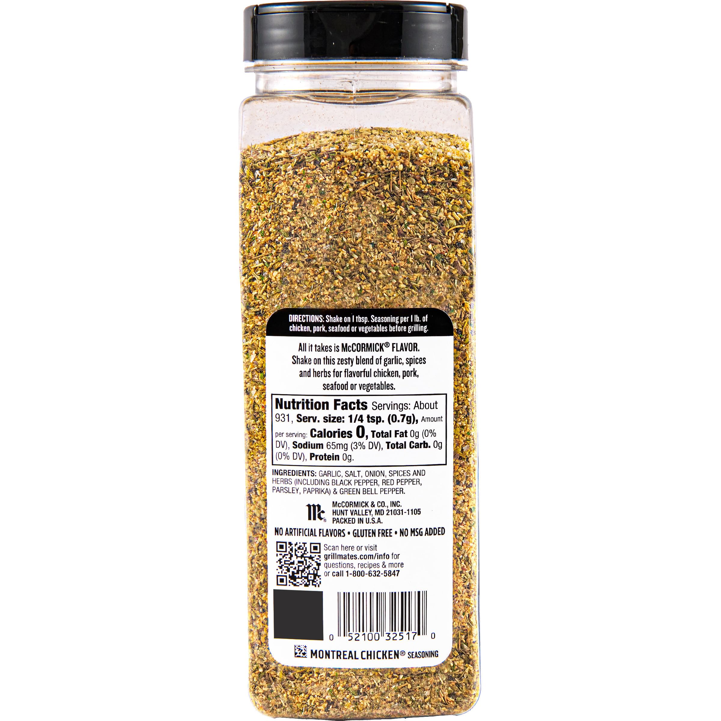 McCormick Grill Mates Seasoning, Montreal Chicken, 23-Ounce Container
