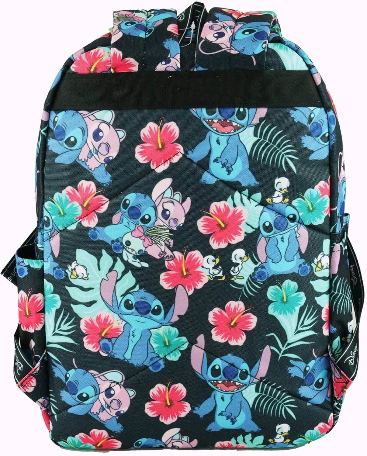 Wondapop Disney Lilo & Stitch 17 Inch Deluxe Backpack with Laptop Compartment (Black)