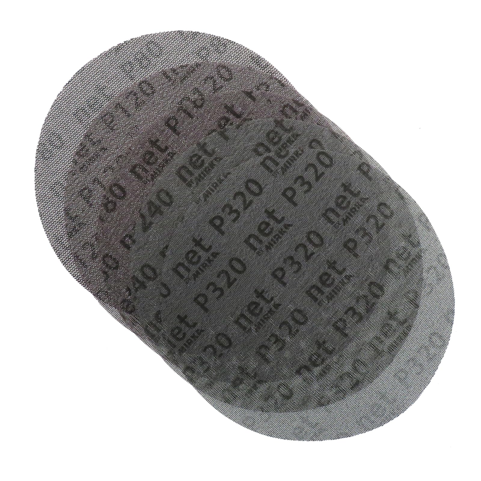 Hak i pętla tarcza papieru szfinkowego, Siatkowe tarcze szlifierskie 220 mm (9 cali) z haczykiem i pętelką, gratis 80-320(320 Grit)