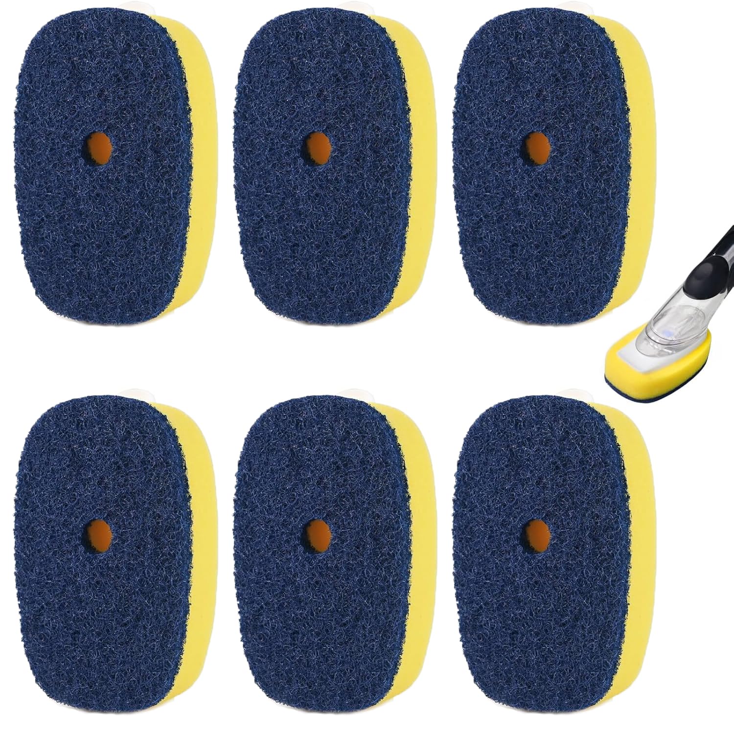 OXO brosses éponges de rechange grattoirs haute efficacité lot de 6