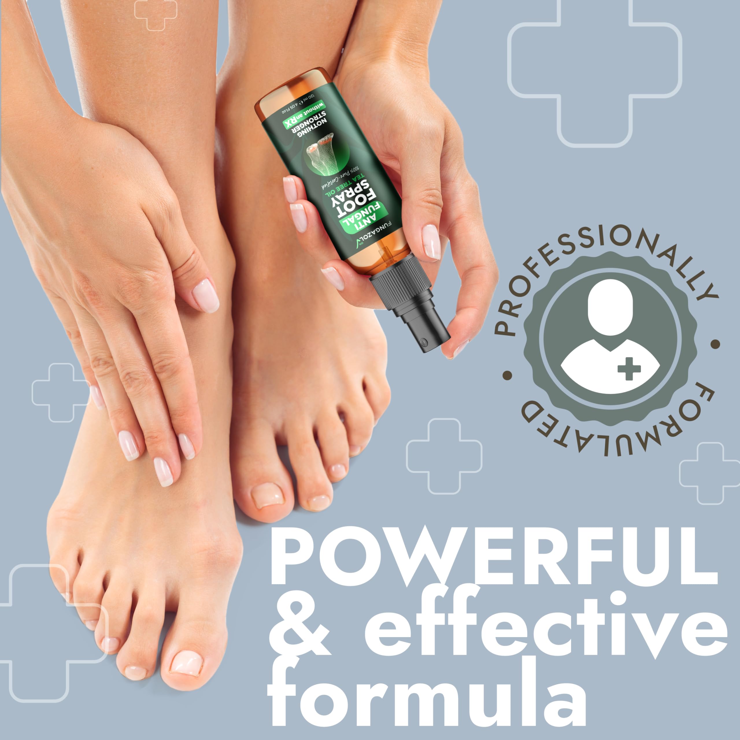 Terramed Just Think Comfort Foot Spray with Tea Tree Oil | Antifungal Treatment for Jock Itch, Nail Fungus & Ringworm | Fast Absorbing & Deep Penetrating Relief | Soothes Itching & Burning | 120ml — Amazon image 6