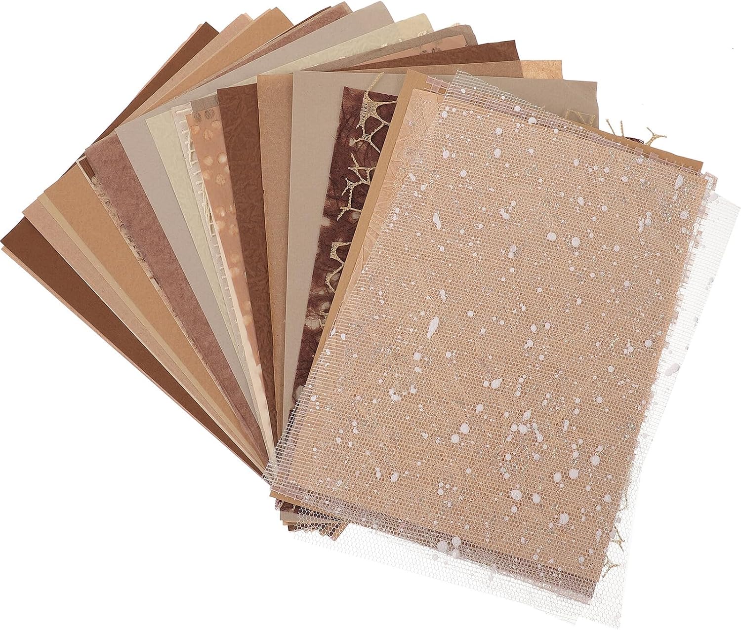 COHEALI 30 Sheets Vintage Scrapbook Background Paper for DIY Cards Making and Journal Decoration, A5 Textured Craft Paper Set with Unique Patterns for Scrapbooking Supplies