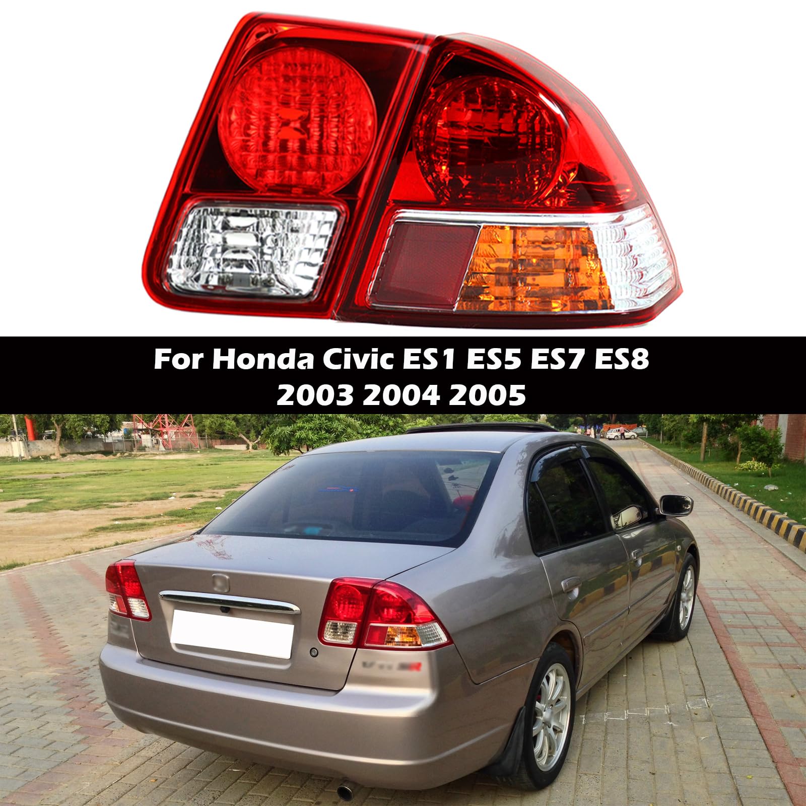 Amazon.com: MACIMAI Rear Tail Light for Honda Civic ES1 ES5 ES7