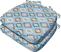 Vista 147 de AAAAAcessories - Cojines para silla en forma de D, 2" de espesor, almohadillas para sillas de comedor con lazos y removibles, cubierta lavable a