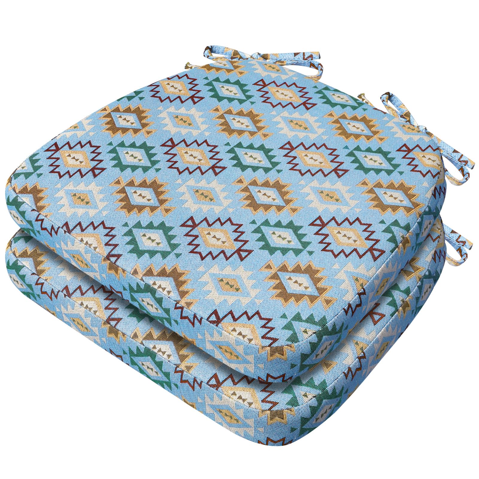 AAAAAcessories Chair Cushions for Dining Chairs, 17 x 16 x 2 in, Set of 2