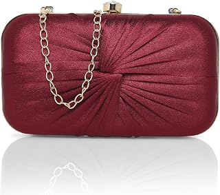 Lavie Women's Oval Frame Clutch | Detachable Chain Sling Strap | Ladies Purse Wallet Price In India