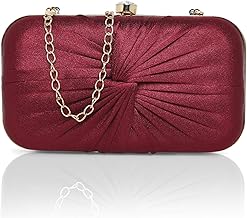 Lavie Women's Oval Frame Clutch | Detachable Chain Sling Strap | Ladies Purse Wallet