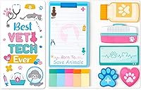 Vista 10 de Xqumoi 12 Pack Teaching is A Work of Heart Sticky Notes Set - Ruler Blackboard Pencil Apple Shape Self-Stick Note Pads Teacher Appreciation Gift