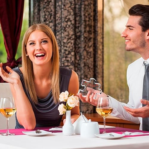 Miniatura 7 de VELENTI Regalos de San Valentín para esposa, rompecabezas de acrílico grabado en bloque de 3.35 x 2.76 pulgadas, bonitos regalos para esposa de