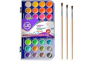 36 Vibrant Washable Watercolors for Kids of All Ages