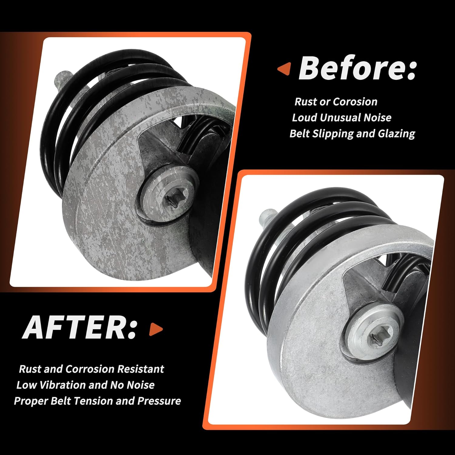 Serpentine Belt Drive Tensioner Kit for Ford F150 F250 F350 V8 5.0L 1993-1996 Engine Drive Belt Tensioner Assembly for Ford Bronco K060990 38123