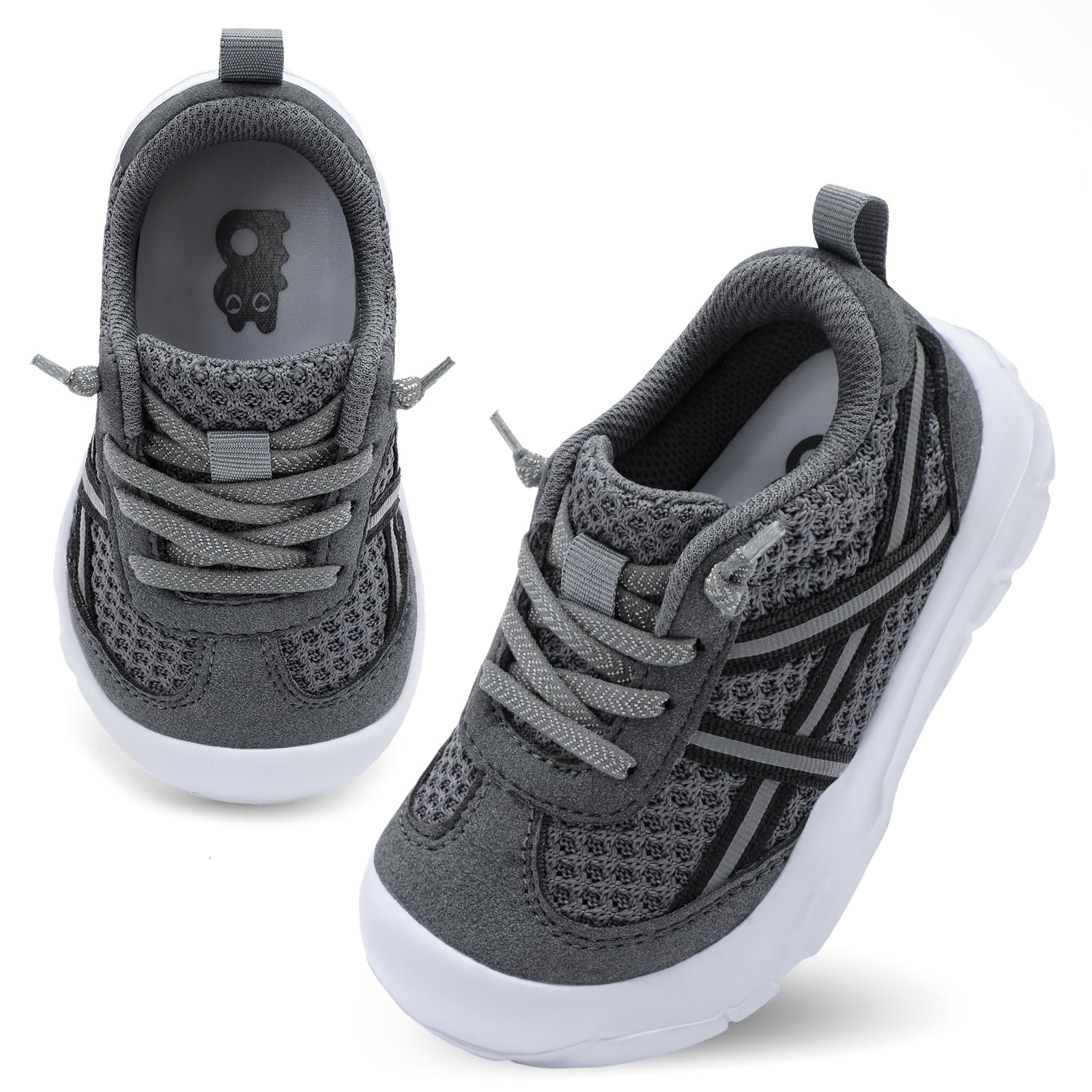 Besroad Toddler Shoes Boys Girls Barefoot Walking Shoes Kids Breathable Running Sneakers Slip On Tennis Shoes