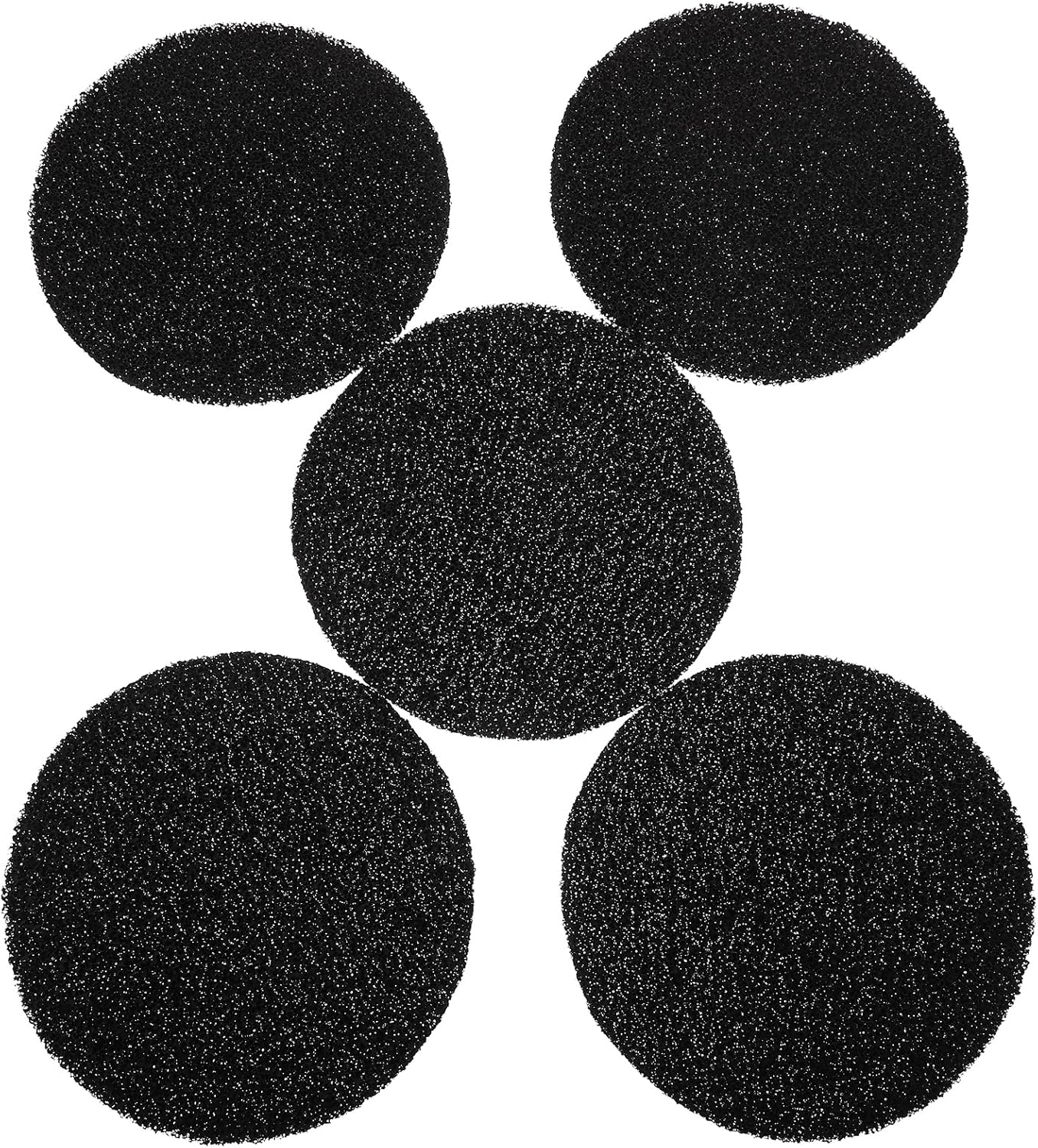 POPETPOP Filtros de repuesto para caja de arena para gatos 5 filtros redondos de carbón activado de carbón de carbón de repuesto filtros de olor de