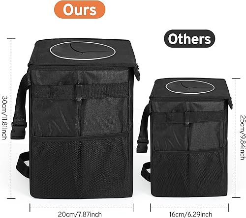 Miniatura 6 de XHRING Basurero de coche para Toyota Tacoma Camry 4Runner Tundra Rav4 Corolla Highlander Sienna Corolla Cross Sequoia Prius Avalon Cruiser Yaris