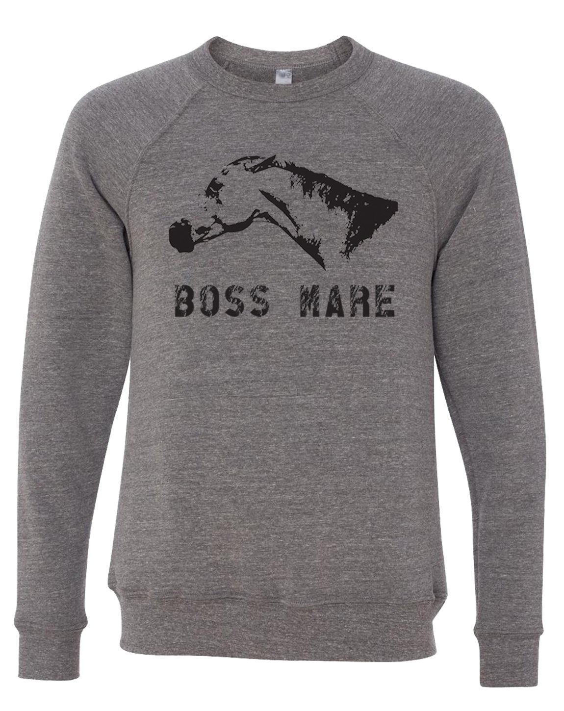 Equestrian CreationsEquestrian Creations BOSS MARE Horse Sweatshirt Gray Unisex Fit