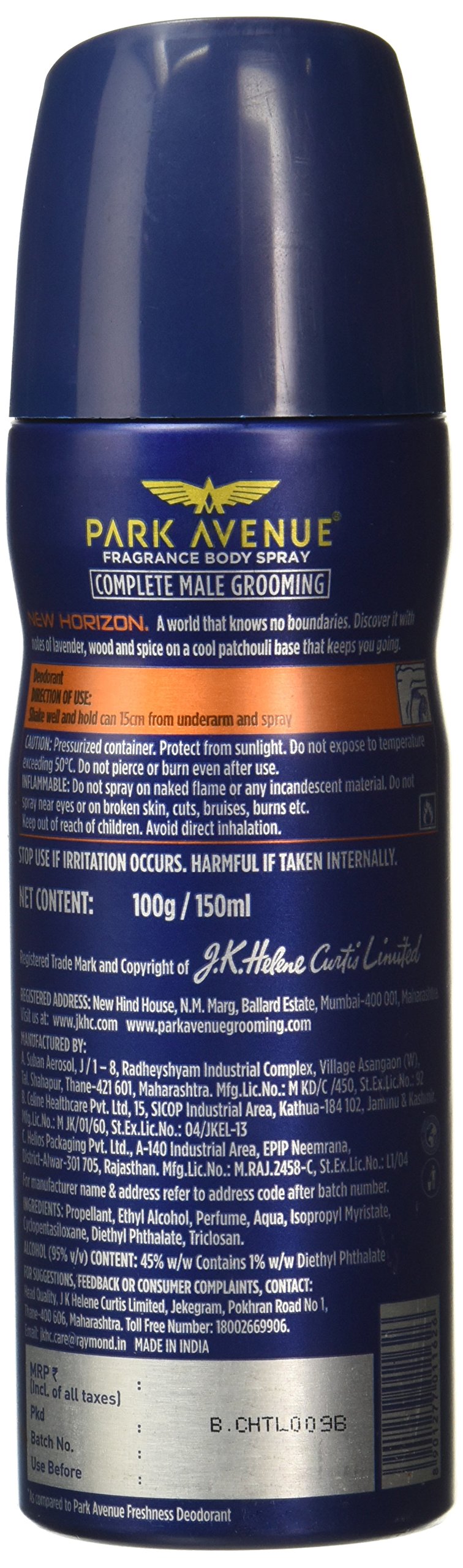 Park Avenue Horizon Freshness Deodorant 100g Desertcart INDIA