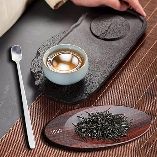 Miniatura 2 de KLKCMS Mini báscula de bolsillo para alimentos, báscula de hojas de té, portátil, decorativa, de alta precisión, báscula de café, escala digital de