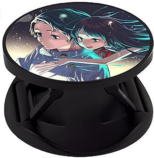 eggshell Super HD Matte Finish Mobile Holder Finger Go Grip Socket Made for Smartphones and Tablets (Green haired Angels)-picture-27