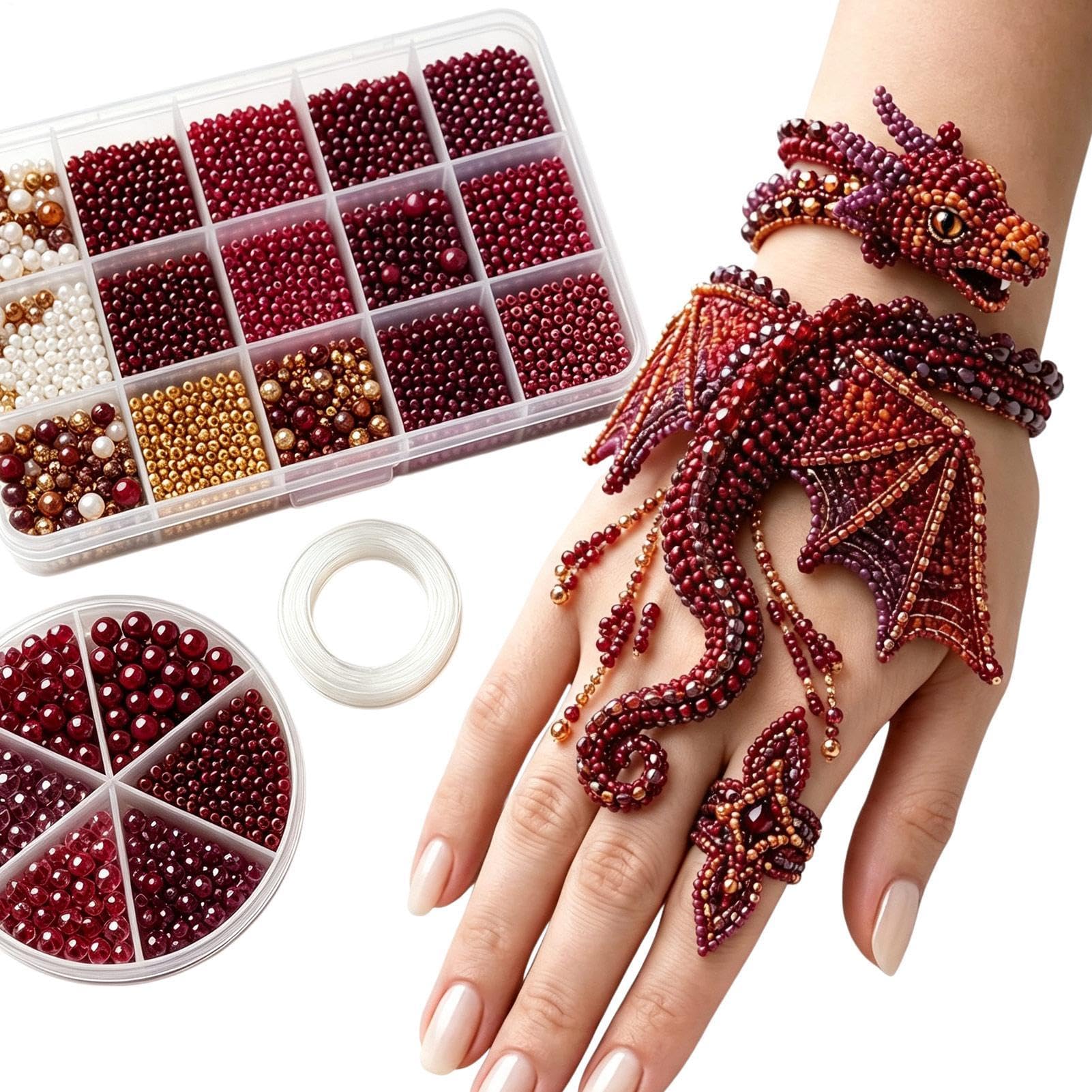Perlenarmband-Set, handgefertigtes Perlenschmuckherstellungs-Set
