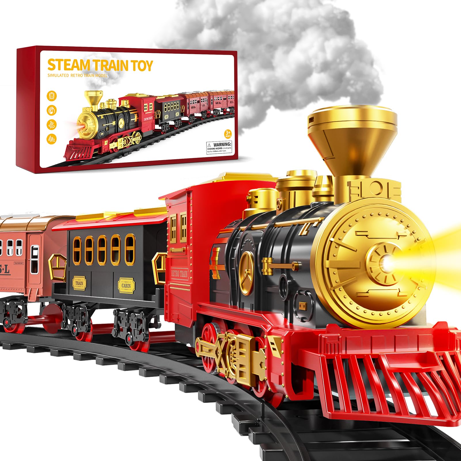 Amazon.com: Train Set for Kids 3-5 4-7, Classic Electric Train
