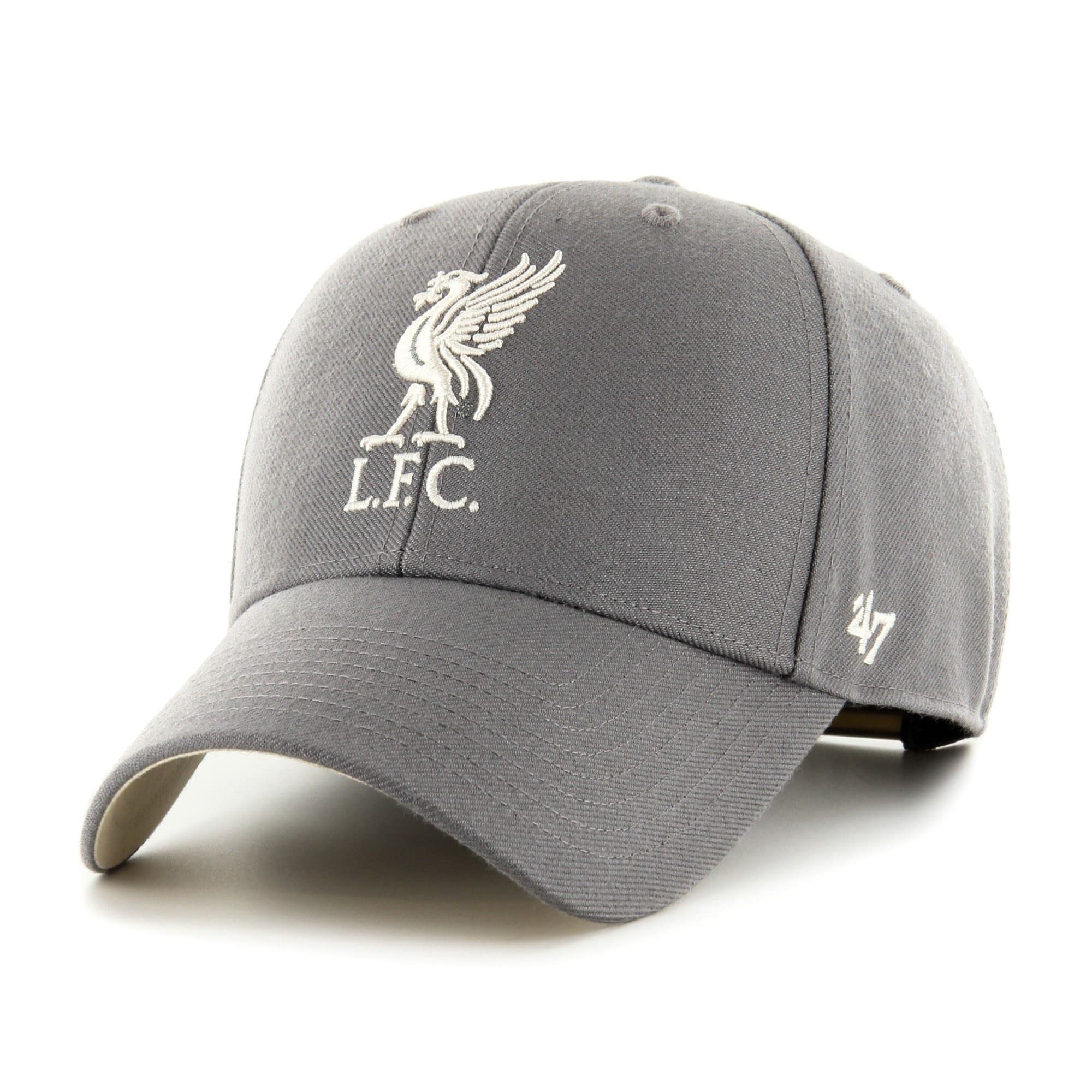 Men's Cap-Liverpool-Grey-#30379 47 Fc Liverpool Dark Grey Epl Ballpark Most Value P. Snapback Cap - One-Size