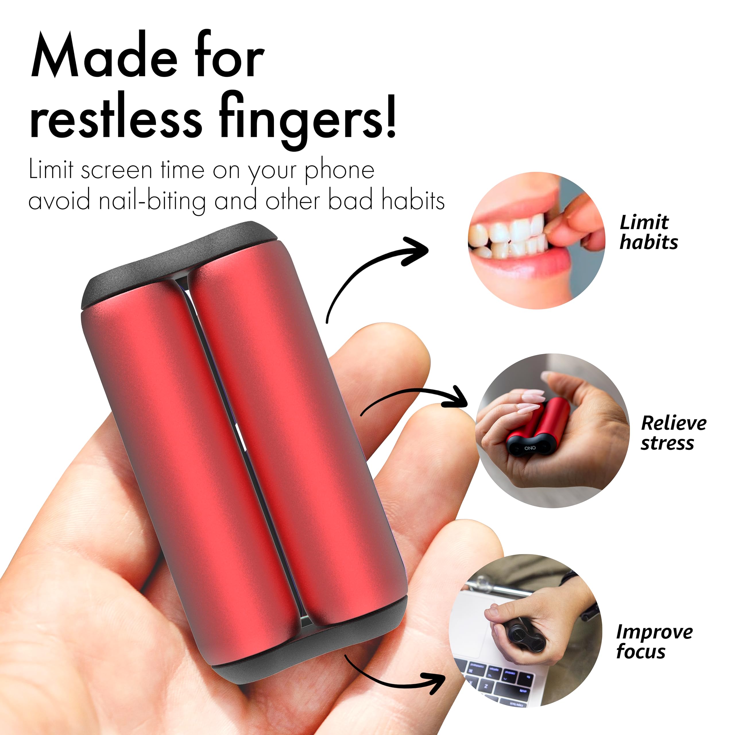 Snapklik.com : ONO Roller - Handheld Fidget Toy For Adults Help Relieve ...
