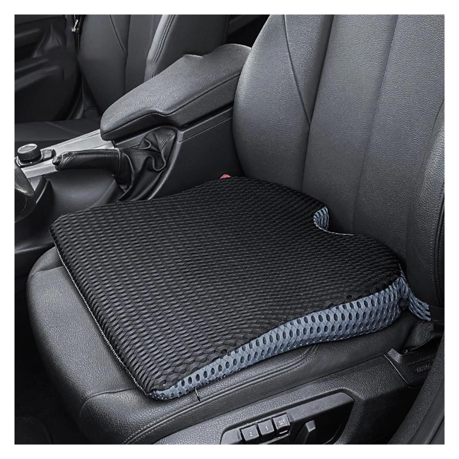 Hviyroi car seat cushion Soft Dense Memory Foam Sitting Cushion for Car Seat Driver/Passenger(Black)