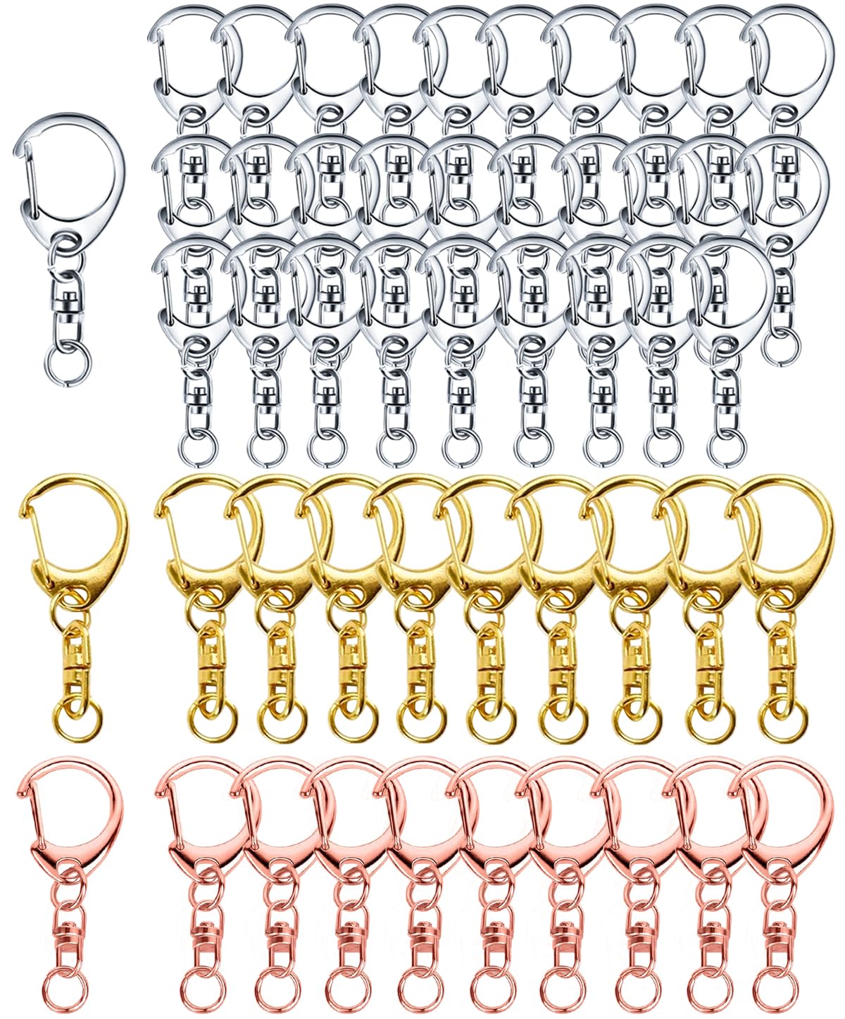 Amazon.co.jp: 50個入り キーホルダー 金具 ナスカンレジン パーツ