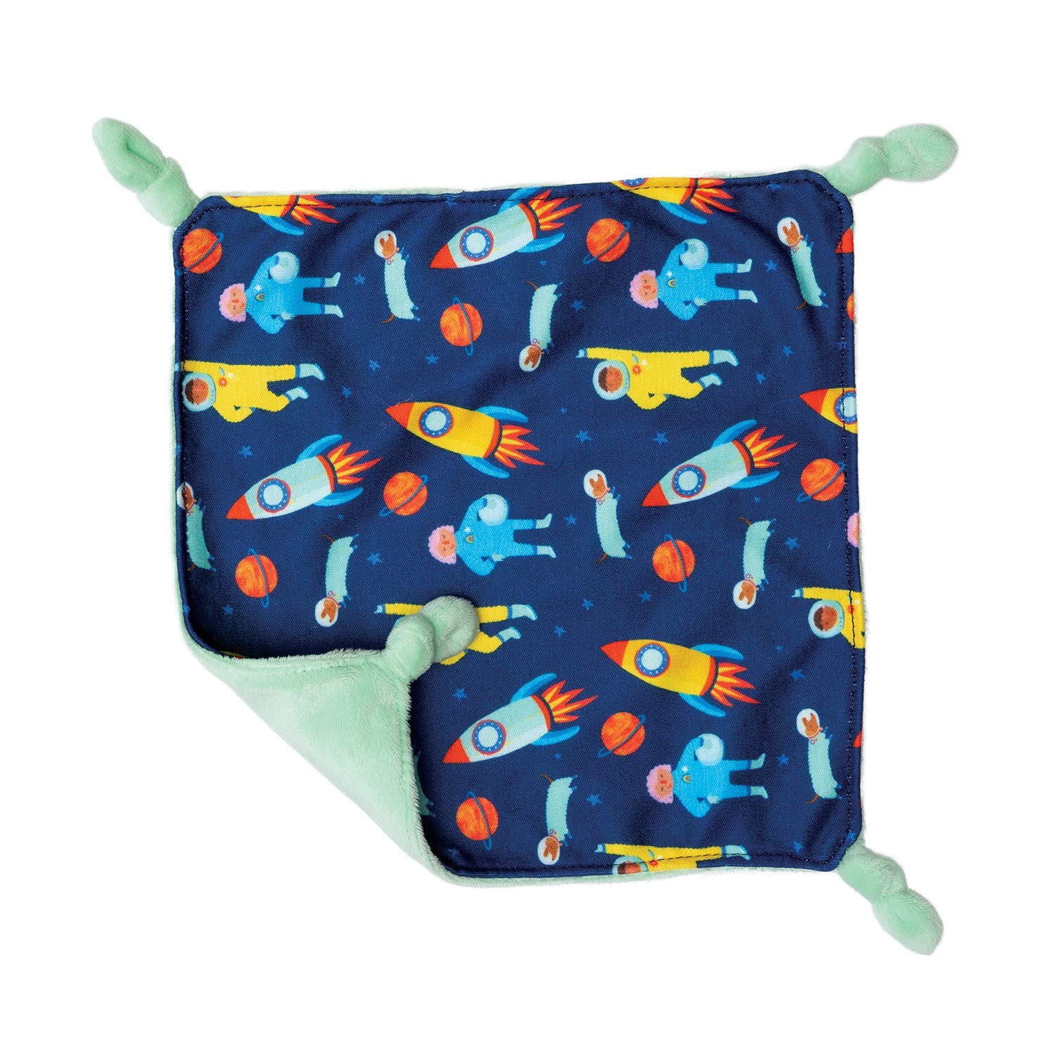 Manhattan Toy Space Themed Baby Geschenkset mit Silikon-Beißring, beruhigendem Baby Lovie und aufsteckbarem Beißring und Rassel