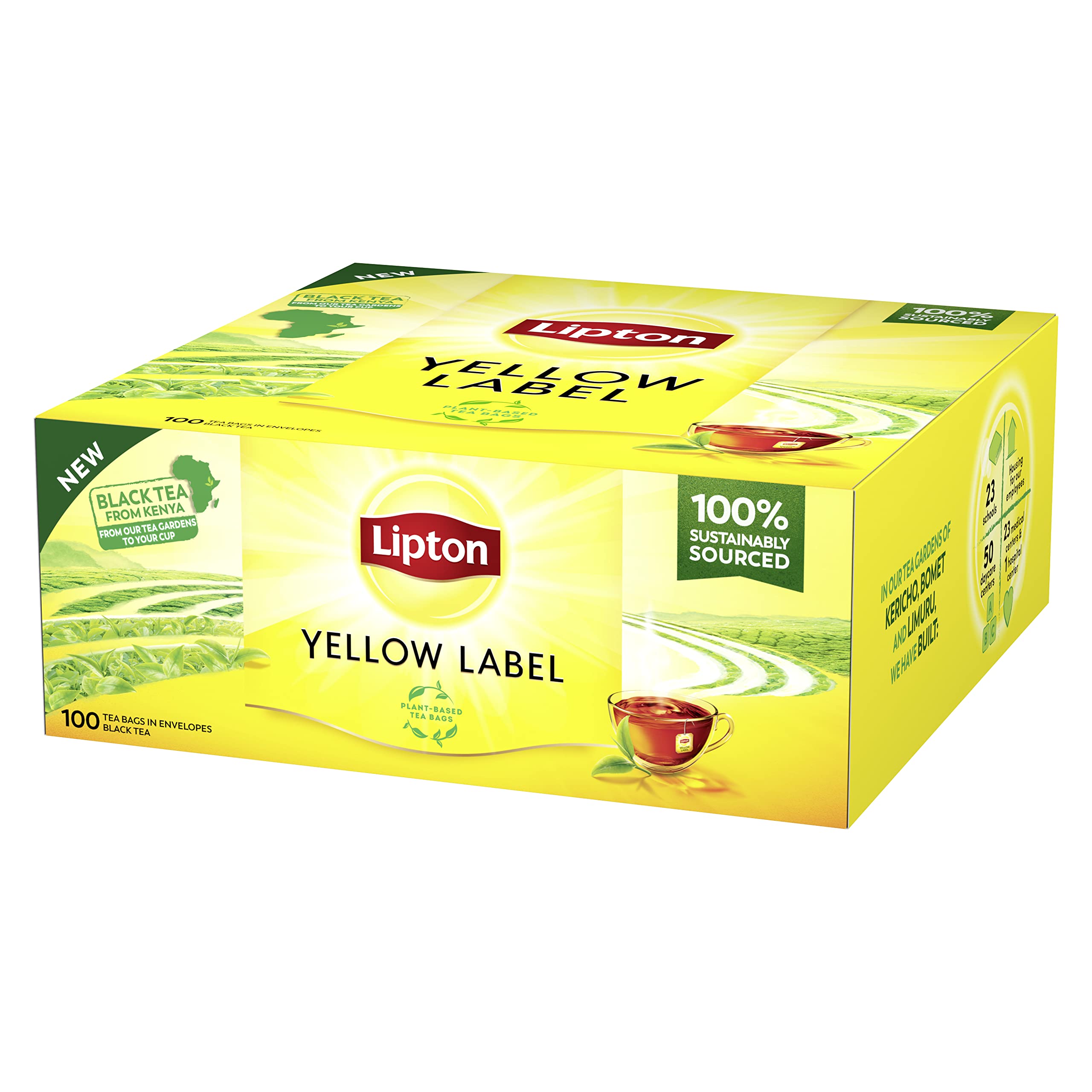 Lipton Yellow Label Schwarztee | Schwarzer Tee mit handgepflückten Blättern