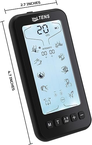Miniatura 5 de Tens Unit - Estimulador muscular EMS 24 modos de masaje, terapia de alivio del dolor, máquina TENS de doble canal, masajeador de pulso, intensidad