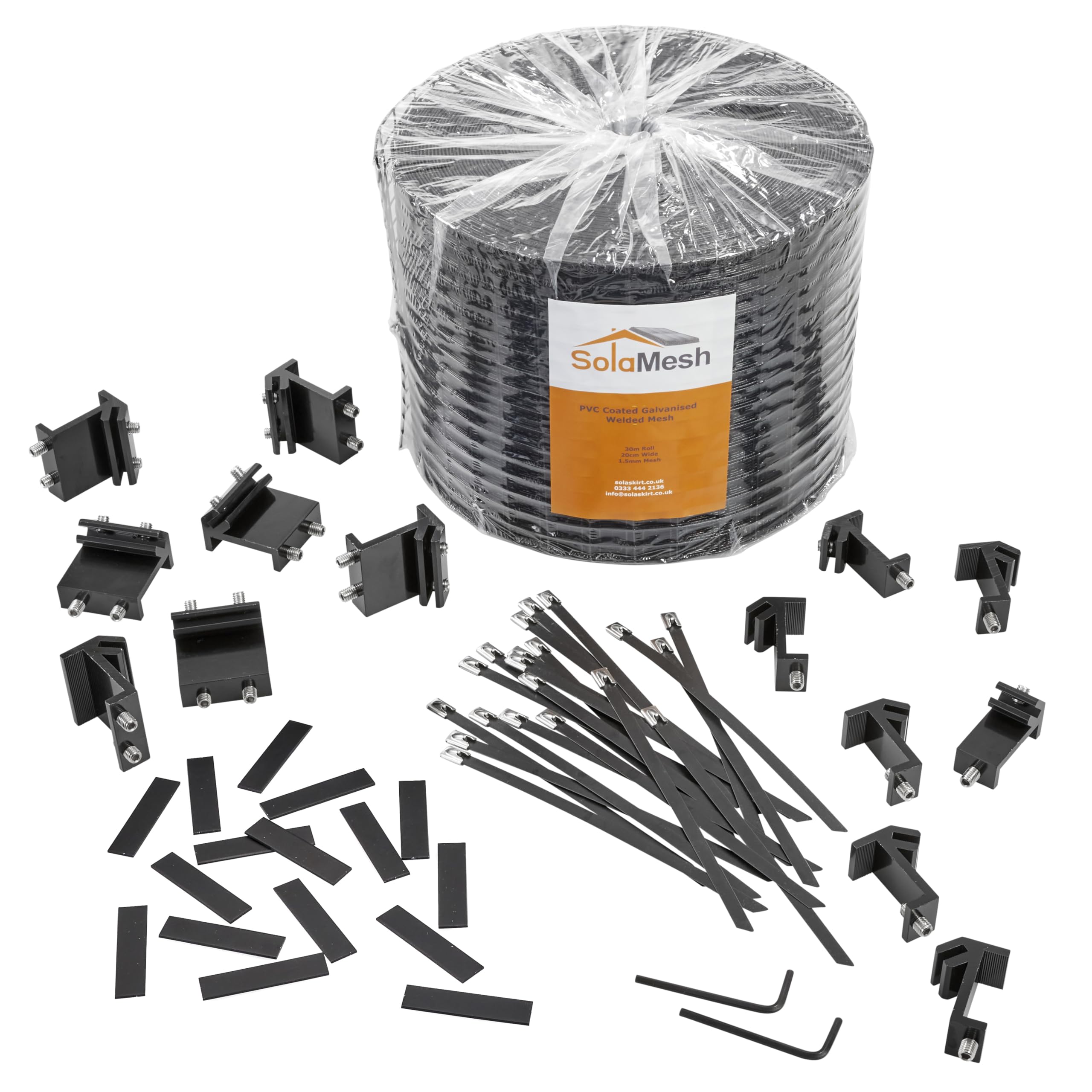 SolaMesh - Pigeon protection (Standard 30-40mm clamps (V2))
