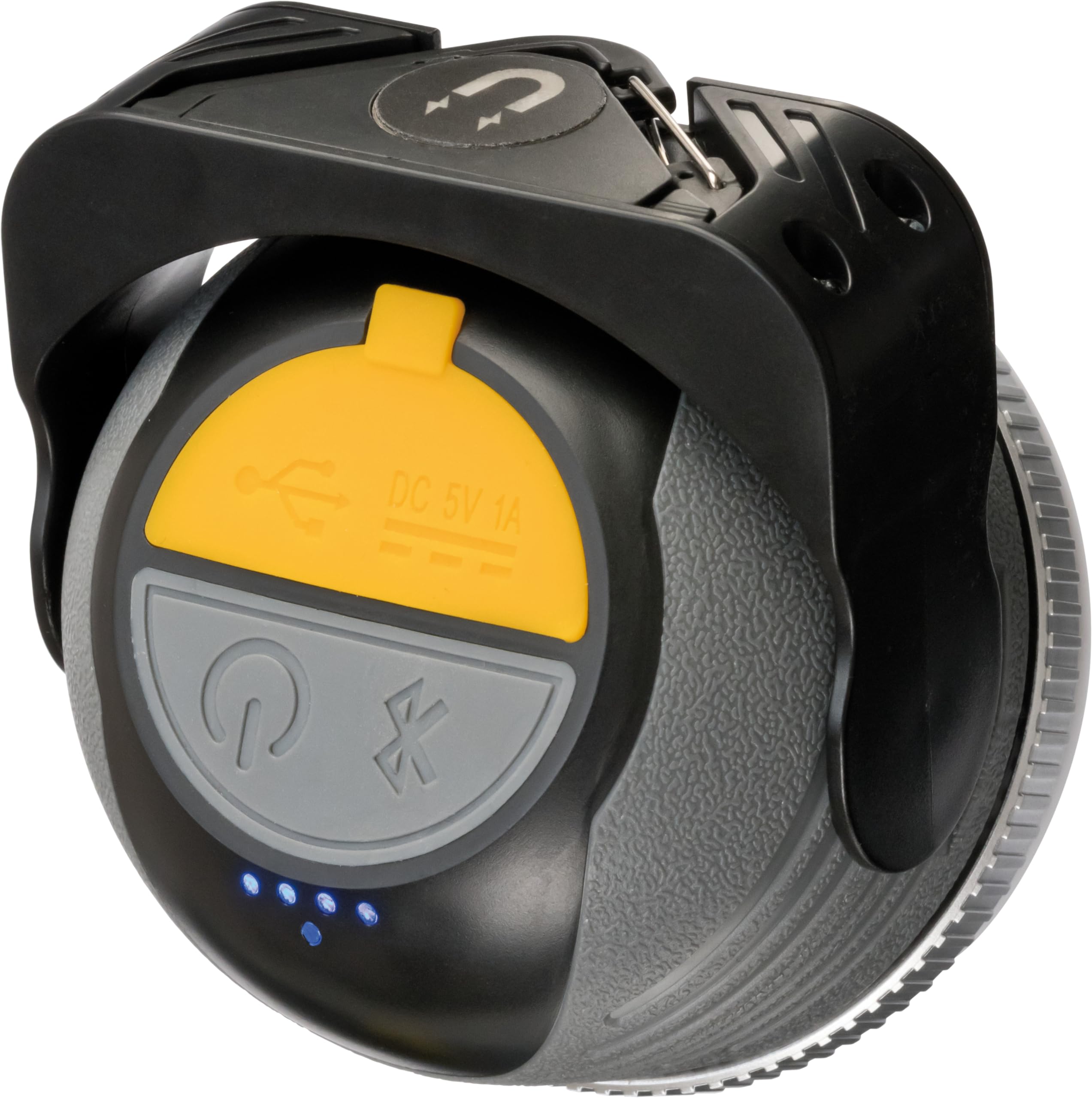 Brennenstuhl Lampe Portable LED Polyvalente Rechargeable OLI 310AB 350 lumen, Avec Haut-Parleur Bluetooth® (Lampe Camping Aimanté, Crochet et Prise-Chargeur USB, Fonction Powerbank (IP44)