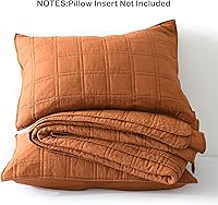 Vista 65 de HORIMOTE HOME Juego de edredón 100% algodón tamaño individual, juego de colcha prelavada de 2 piezas, color azul bebé, funda de cama acogedora