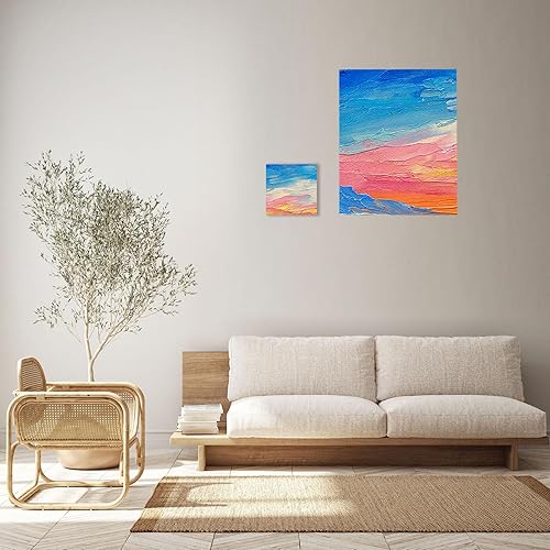 Miniatura 5 de PATIKIL Lienzos de pintura para pintura, paquete de 3 paneles cuadrados de madera de 16 x 12 pulgadas, paneles de lienzo de arte en blanco estirados