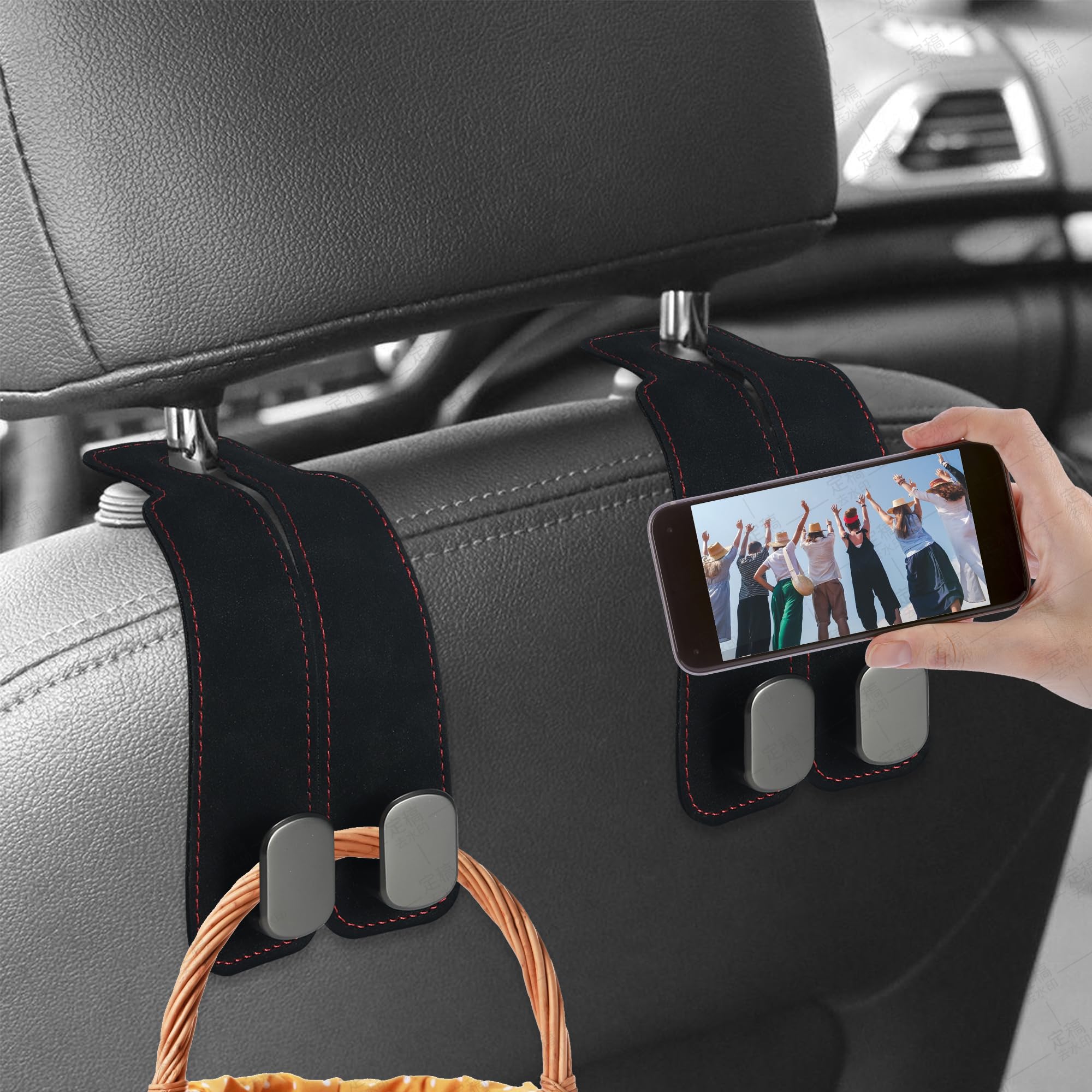 Lot De 2 Supports De Sac De Voiture, Crochets Pour Siège De