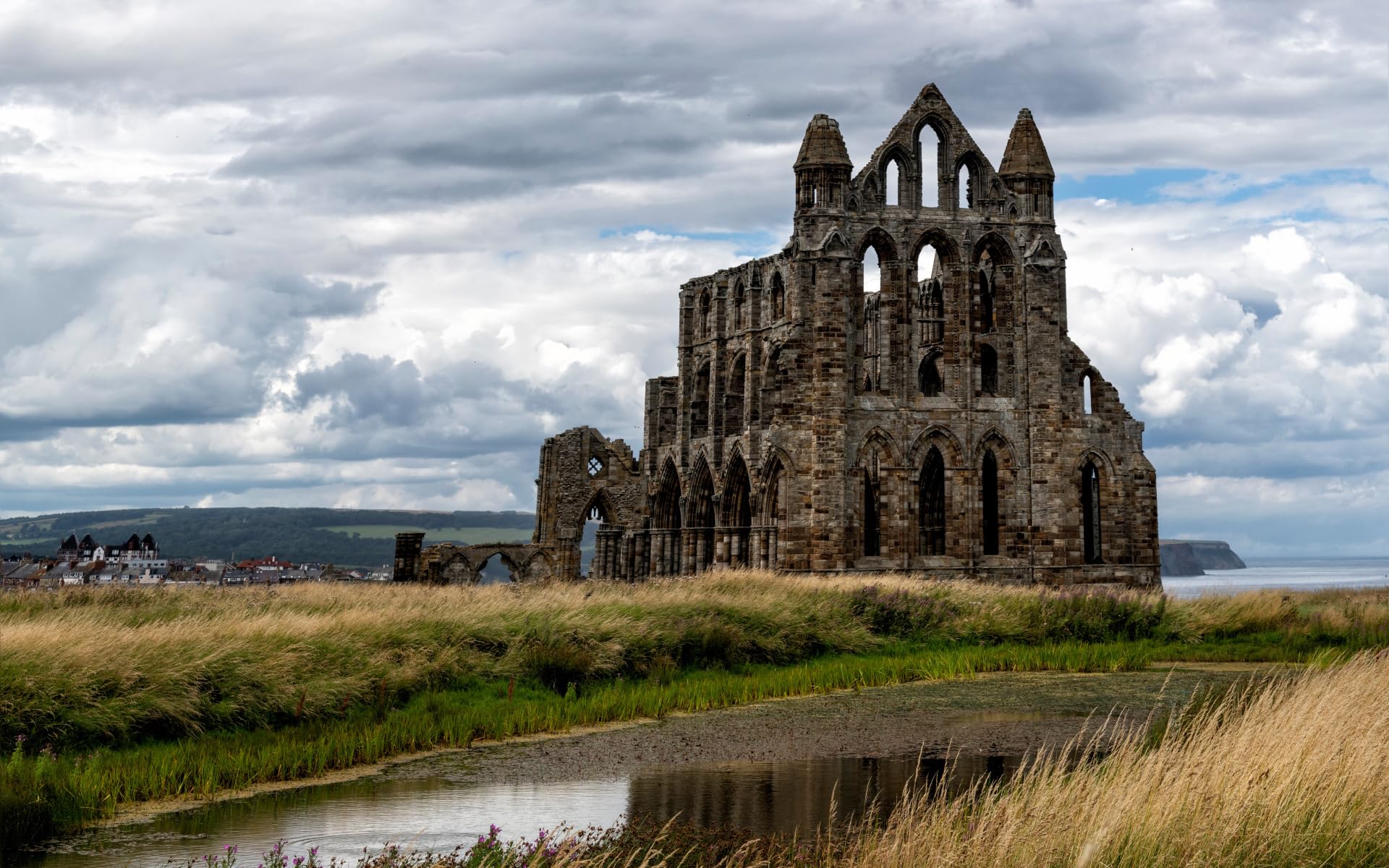 Challenging Jigsaw Puzzles for Adults 100 Pieces Whitby Priory Abbey England 45.5x35.5CM