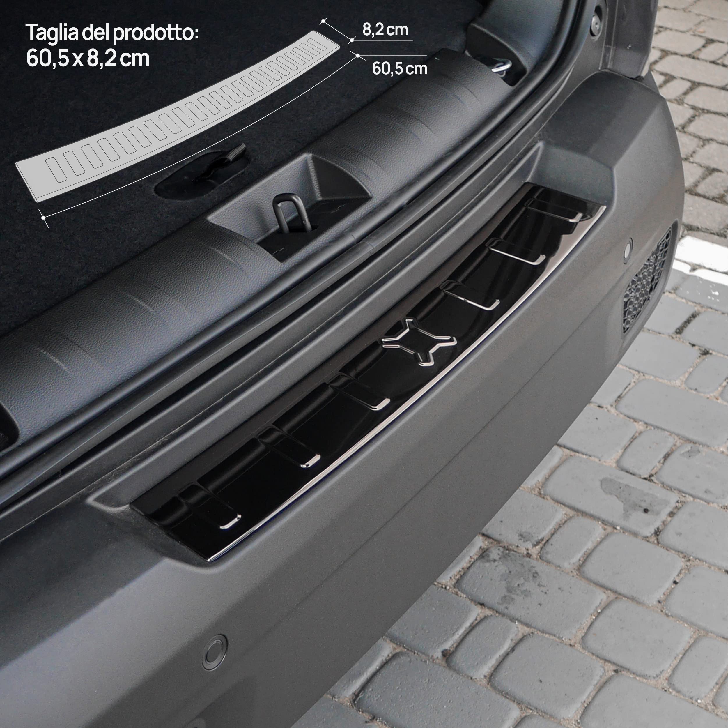 Montaggio Facile Paraurti Chromemaster Paraurti Posteriore Per Peugeot Expert 2016 In Poi | Protezione In Acciaio INOX Spazzolato Antigraffio Protezione Vernice Paraurti