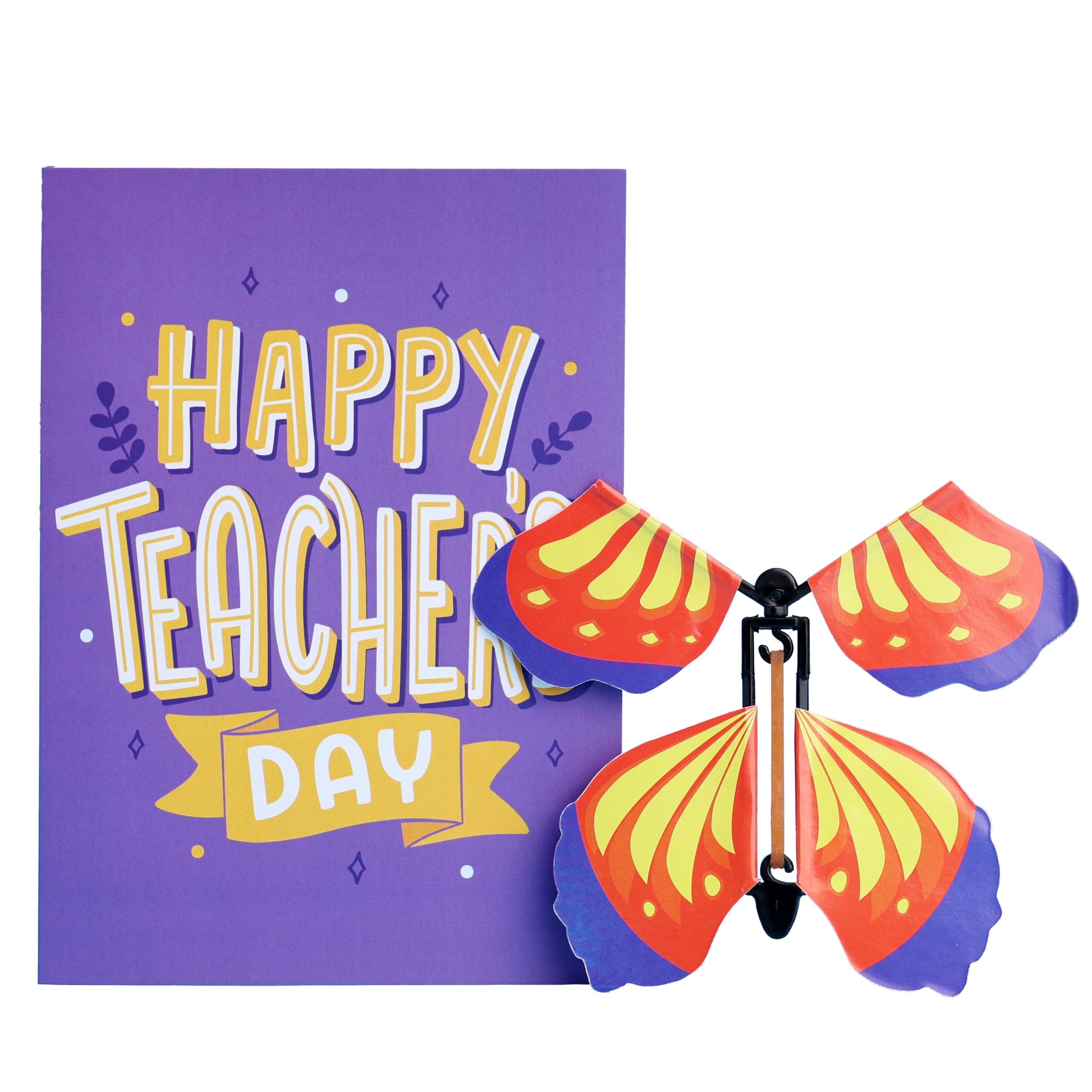 Oye Happy - Teacher's Day Butterfly Greeting Card | 3D Pop-Up Butterfly Card for Teacher | Happy Teachers Day Gift | Thank You Teacher Card