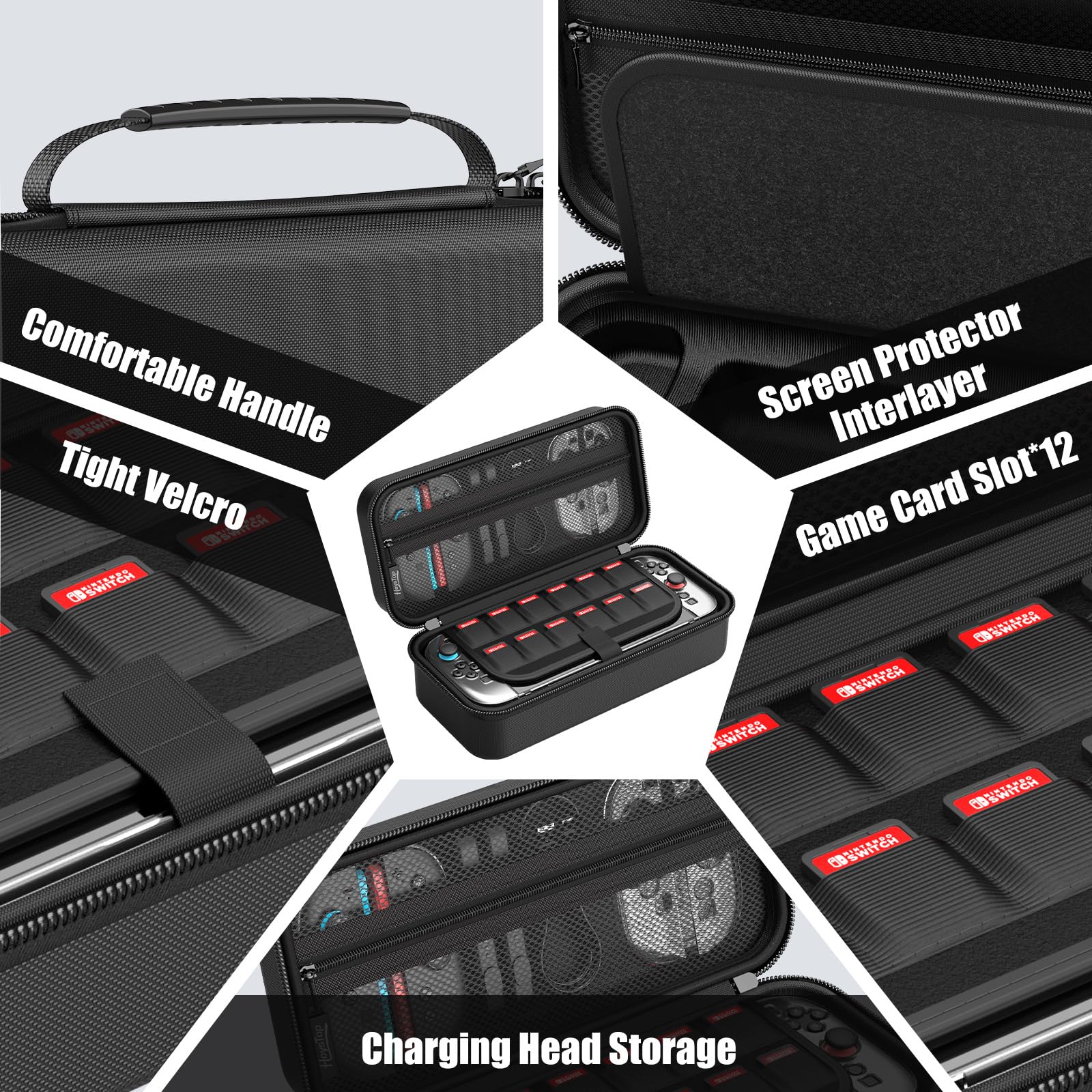 HEYSTOP [30 pezzi] Custodia per Nintendo Switch 2 Kit di Accessori Custodia da Viaggio Switch 2, Switch 2 Dockable Cover Protettiva con Protezione Dello Schermo Switch 2 per Console Nintendo Switch 2